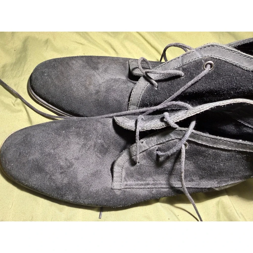 Joes Jeans Mens Black Suede Chukka Boots JF302C13 Lace Up Desert Boots Size 9